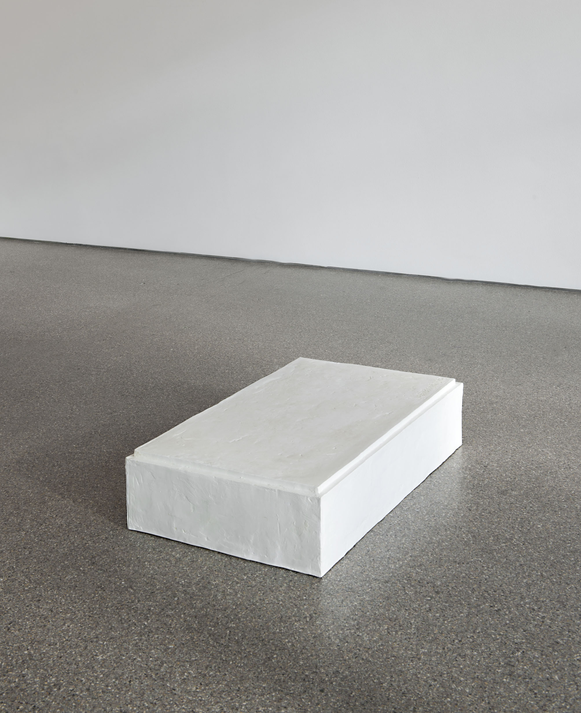 Plâtre 1984, socle du musée Rodin, Meudon supportant le Saint Jean-Baptiste, plâtre 1878