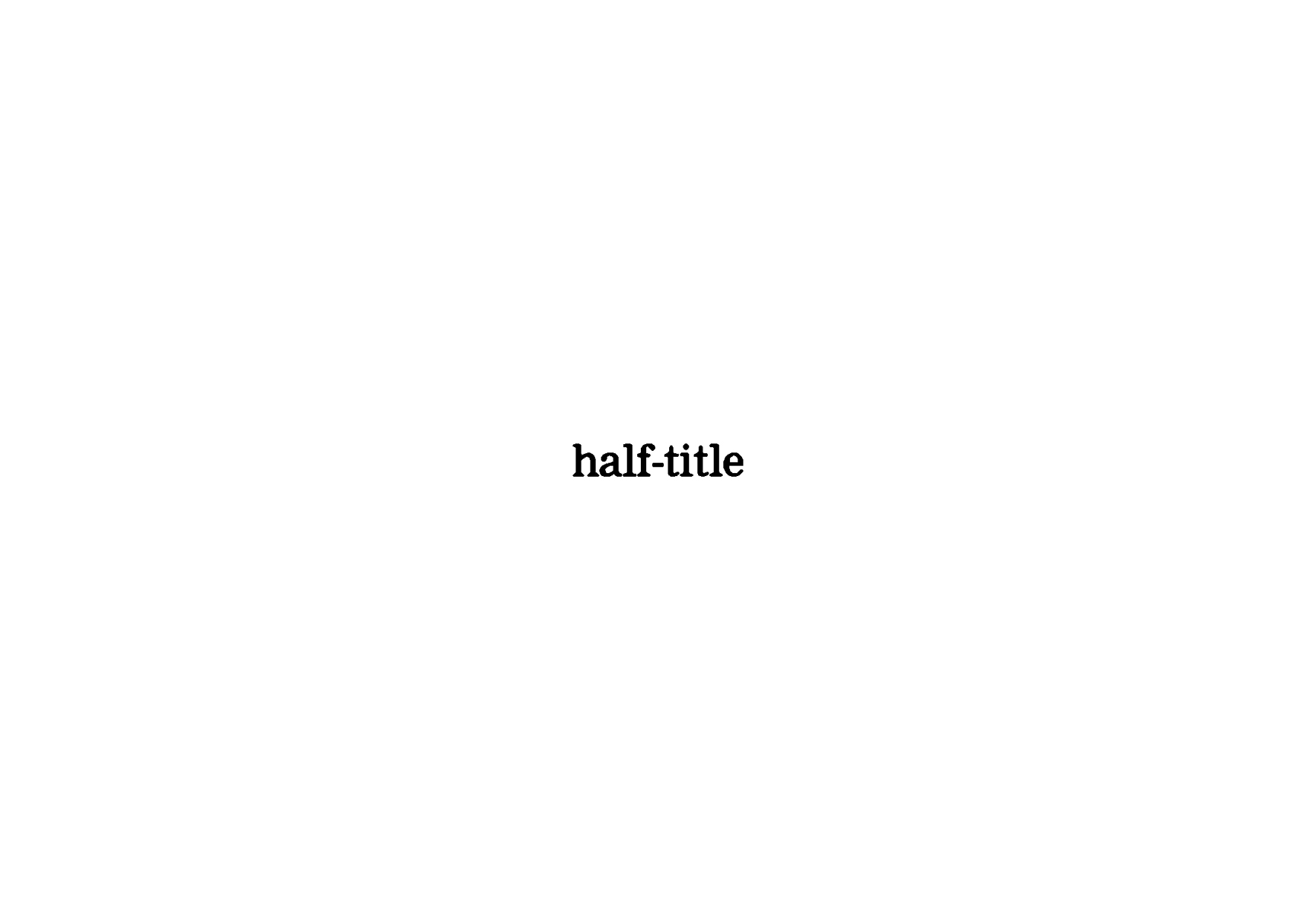 half-title
