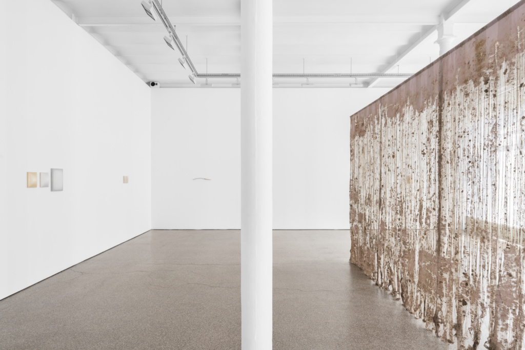 Installation view, Ne pas laver le sable jaune